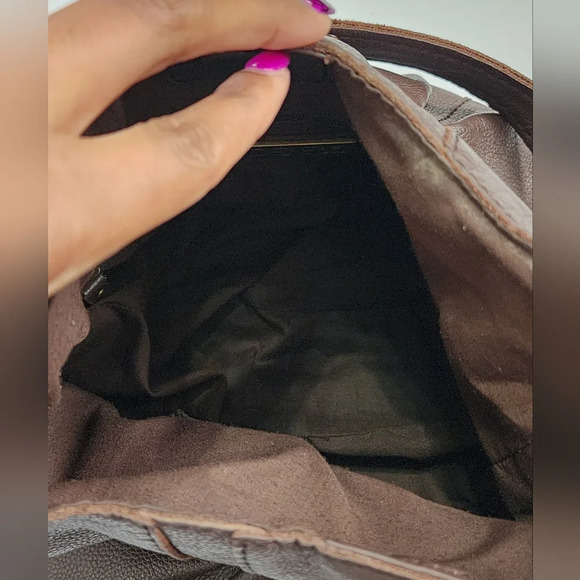 Joe's Womens Retro Brown Soho Leather Shoulder Handbag Great Condition Y2K - Picture 10 of 16